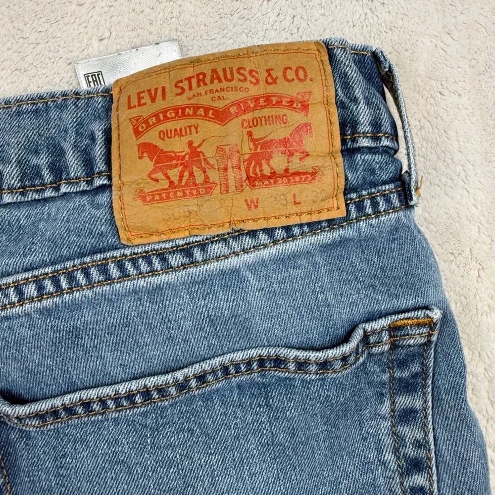 Levi's‎ 505 Regular Fit Jeans Mens Denim Pants W36 L32 Light Wash Blue
